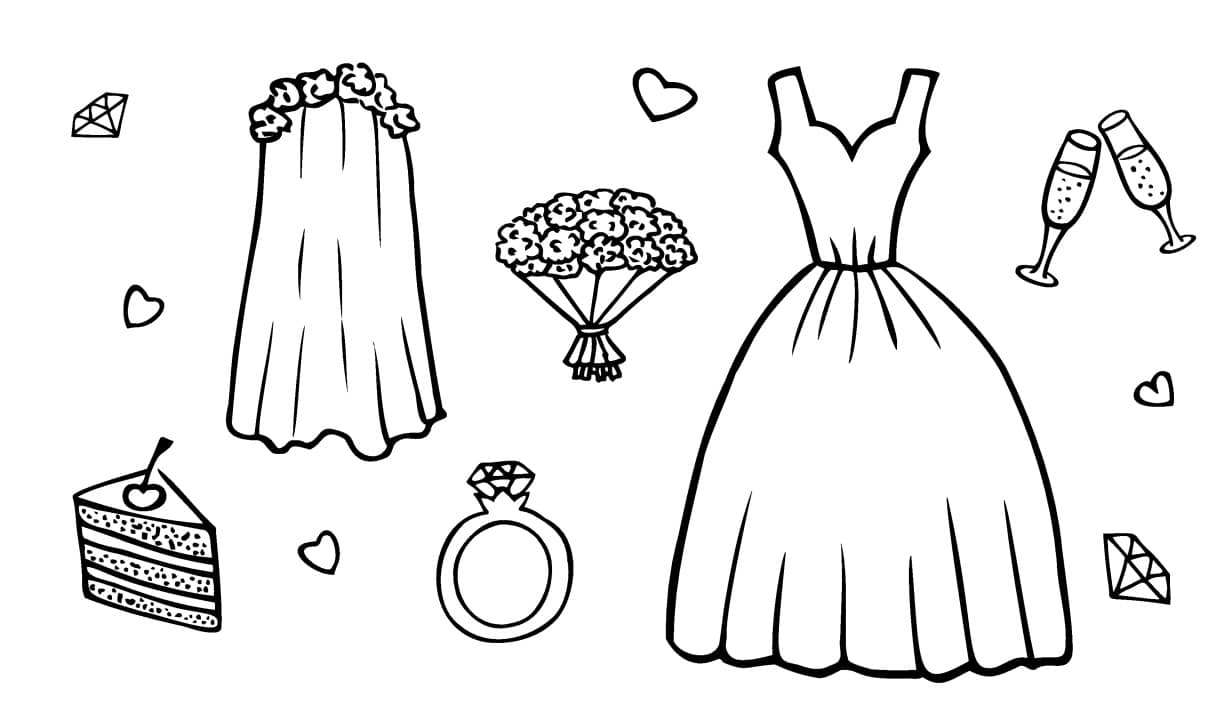 Minimalistische Hochzeit