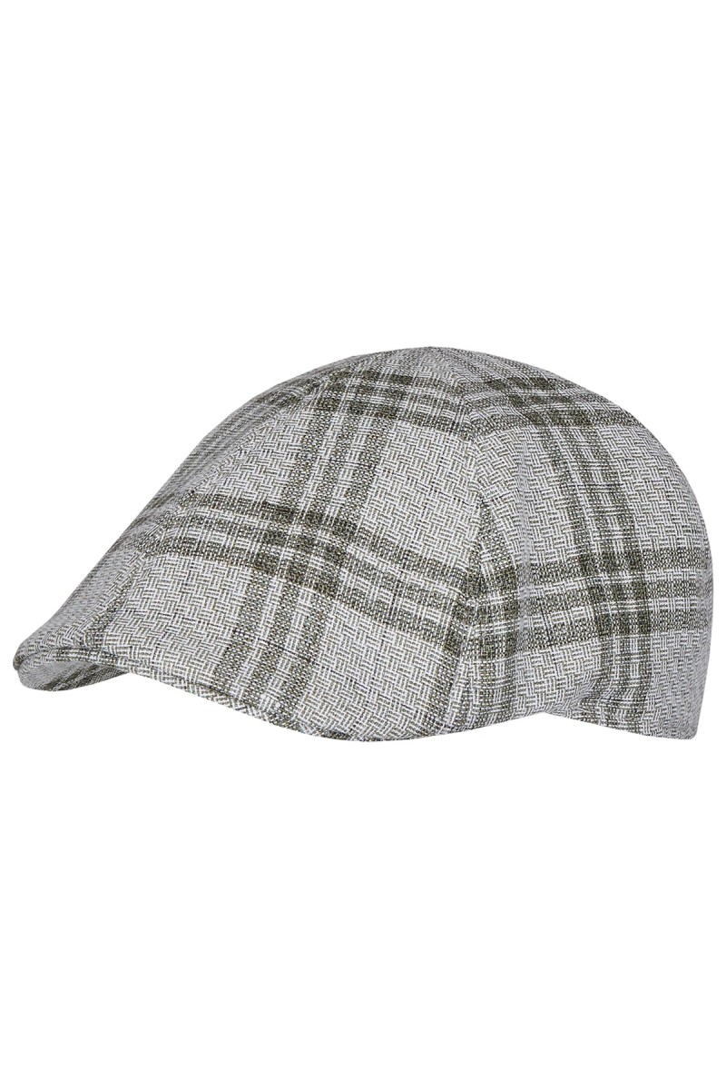 hochzeitsrausch Brautmoden - Wilvorst Bräutigam-Accessoire Schiebermütze in elegantem Karomuster
