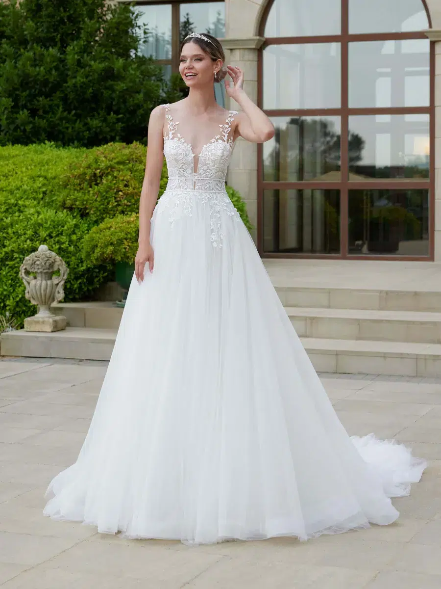 Bianco Evento Morganite Hochzeitskleid