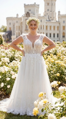 Plus Size Hochzeitskleid Bridonista